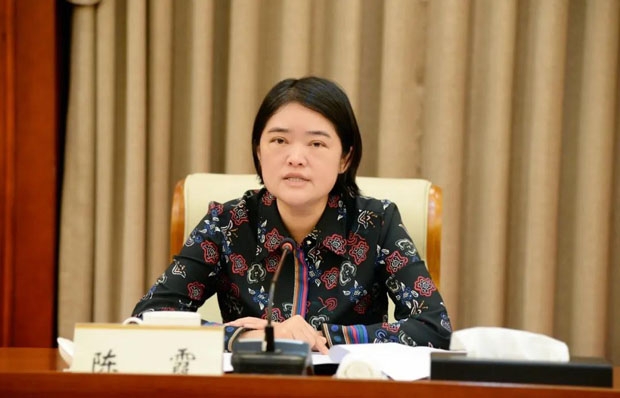 代县长陈霞通报今年以来全县经济社会发展情况.